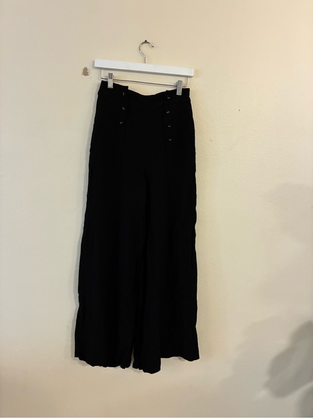 Zimmermann Women’s Wide Leg Pants Crepe Button Detail Size 0 Workwear Designer - Picture 3 of 6